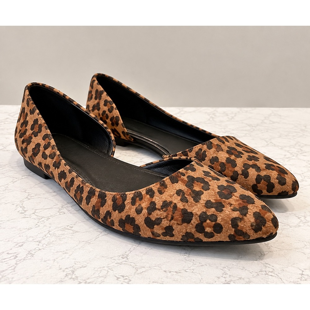 AMERICAN EAGLE Size 8 Shoes Ballet Flats Animal Print Slip Ons Y2K Style Preppy